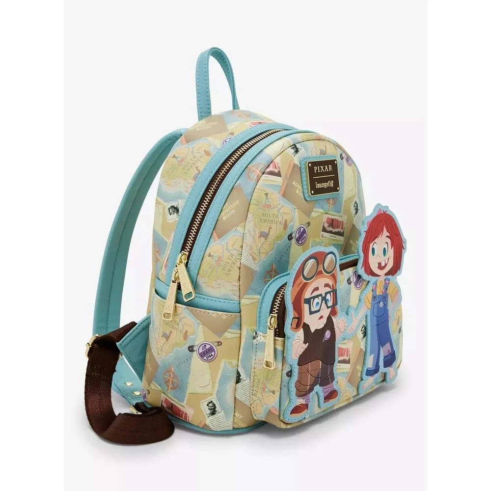 Loungefly Disney‎ Pixar Up Young Carl & Ellie Adventure Mini Backpack Exclusive